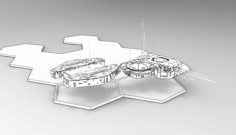Konkurrenceindlæg #37 for                                                 Concept Art for sci-fi base building game
                                            