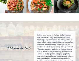 #32 para Create UI and graphics for a web site of a restaurant de Poornah