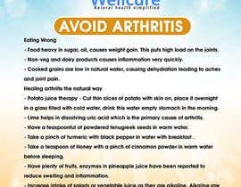 #4 for Poster design for wellcure - Avoid Arthritis by maidang34