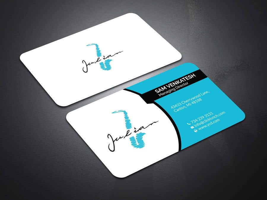 Contest Entry #65 for                                                 Design business cards for musician - Saxophone - Logo available
                                            