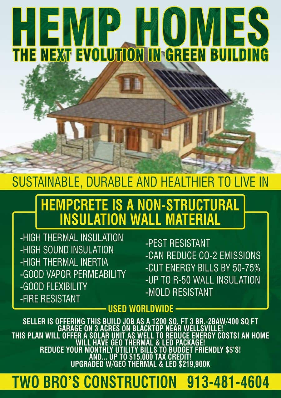 Contest Entry #57 for                                                 Professional Flyer - for Hemp House
                                            
