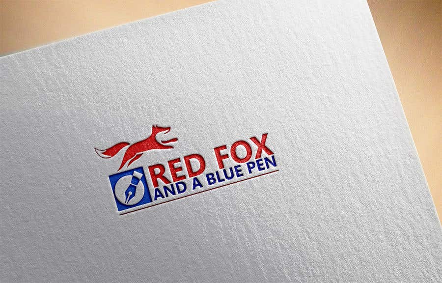 Proposition n°27 du concours                                                 MAKE A LOGO WITH A RED FOX AND A PEN
                                            