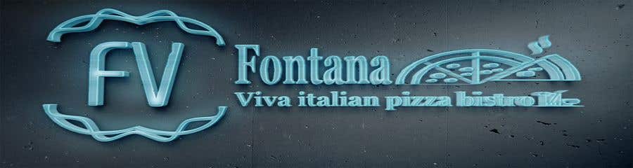 Bài tham dự cuộc thi #14 cho                                                 "fontana viva italian pizza bistro" is restutant name, i want to make led gkoe sign board, for that you havr to design some illustration/design (fontana viva is name of my restutant)
                                            