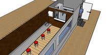#9 pentru I need an approximate layout of a trailer converted into a bar. The trailer is 8m x 2.1m. Must have a bar for serving drinks and seating area. Designer can send the layout, front view, side view or possibly 3d model. de către DuclosMedia