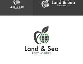 nº 224 pour Land &amp; Sea Farm Market Logo par athenaagyz 