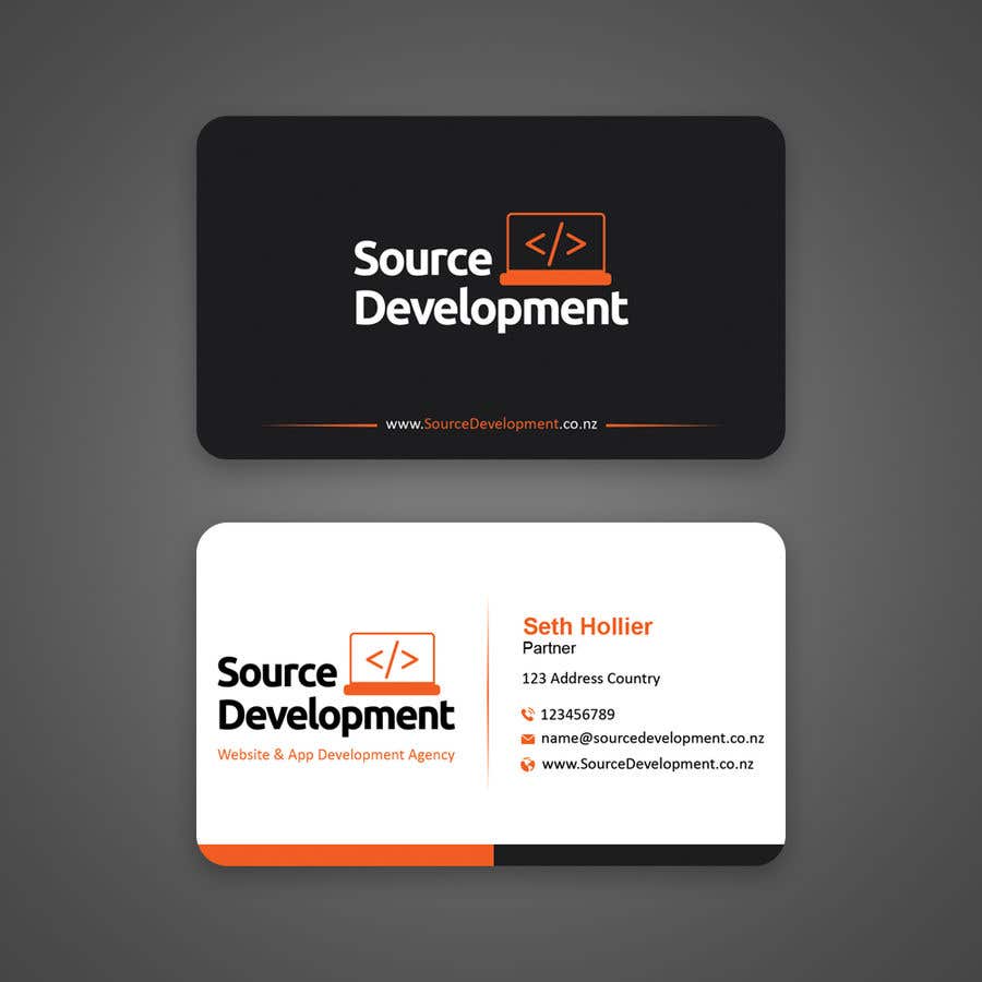 Kilpailutyö #97 kilpailussa                                                 Re-Design a Business Card for a Website & App Development Company
                                            