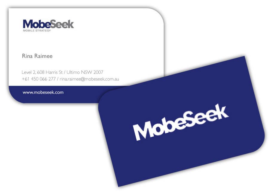 Příspěvek č. 10 do soutěže                                                 Business Card Design for MobeSeek
                                            