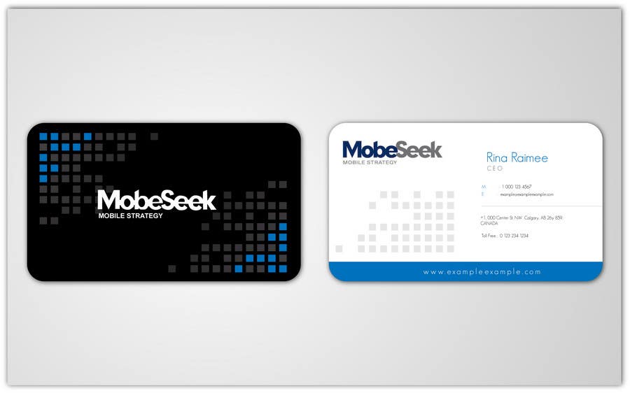Конкурсна заявка №85 для                                                 Business Card Design for MobeSeek
                                            