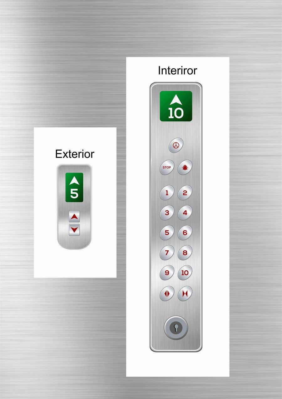 Penyertaan Peraduan #12 untuk                                                 Design a modern position indicator for elevator
                                            
