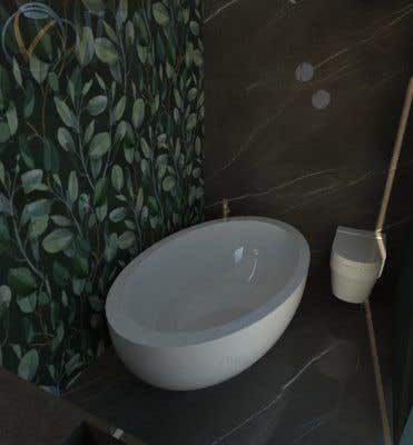 Bài tham dự cuộc thi #40 cho                                                 Design a bathroom Layout/ rendering
                                            