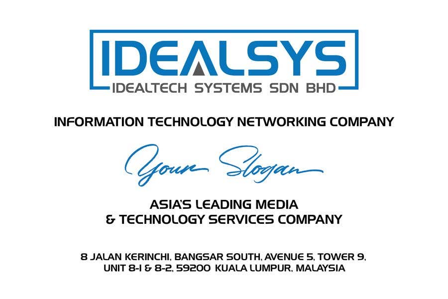 Contest Entry #28 for                                                 To design Corporate - IDEALSYS Banner Board
                                            