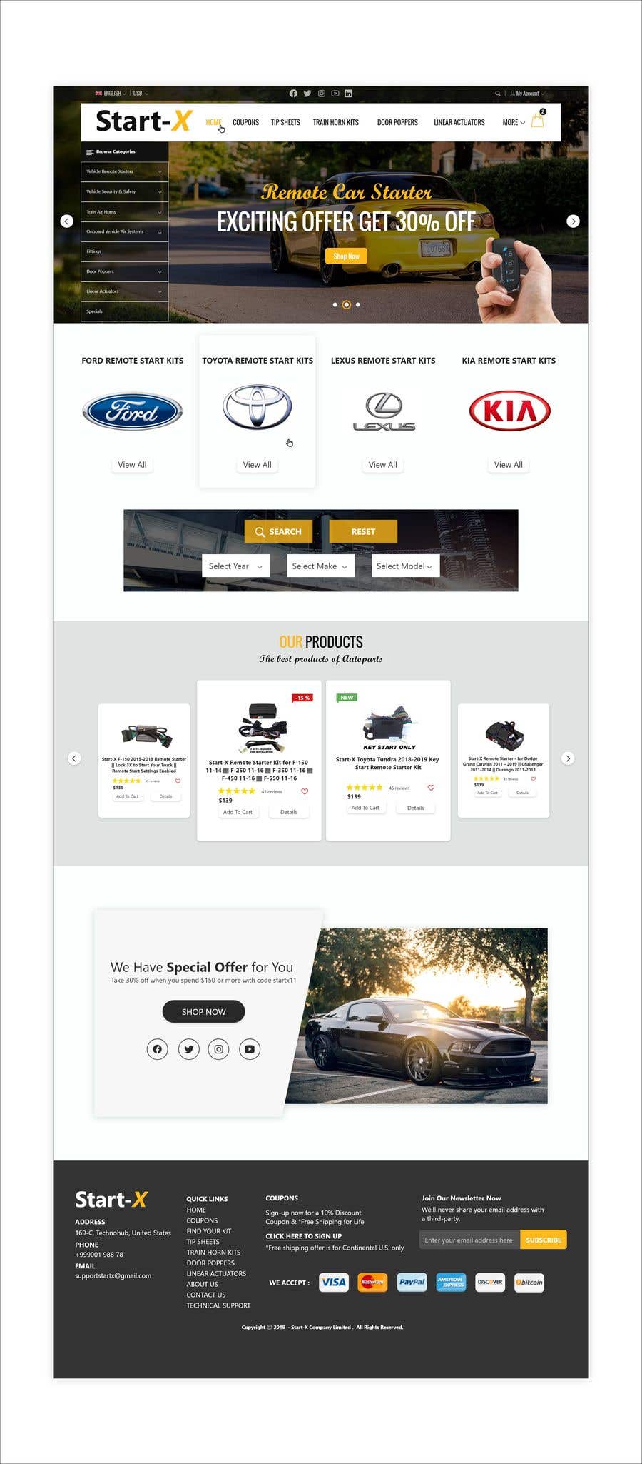Kilpailutyö #47 kilpailussa                                                 Design UI/UX for the main page of  our eCommerce site
                                            