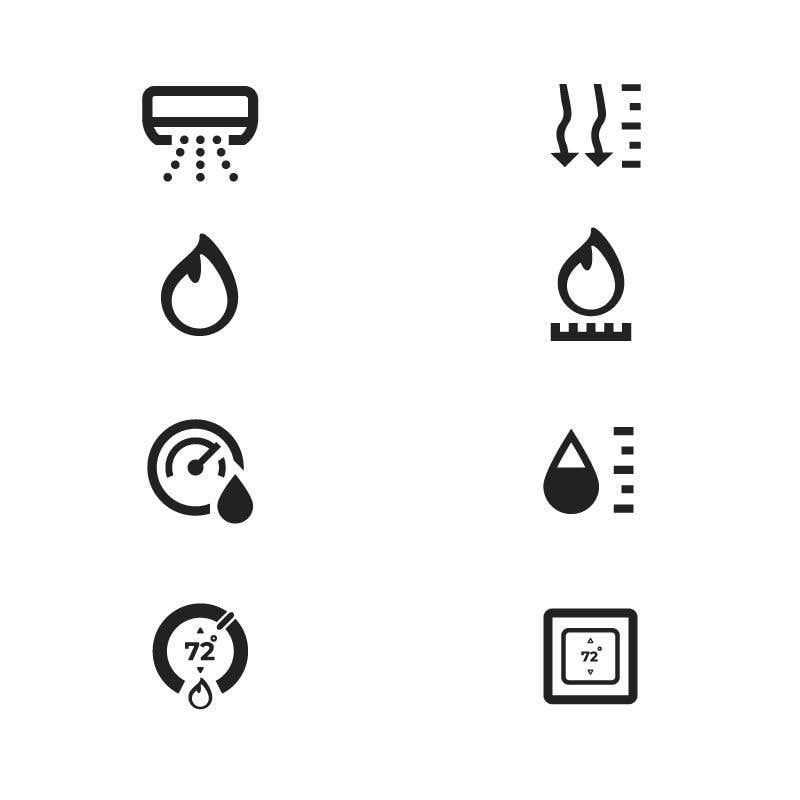 Participación en el concurso Nro.10 para                                                 Need icon for Air, water, heat and thermostats&zoning
                                            