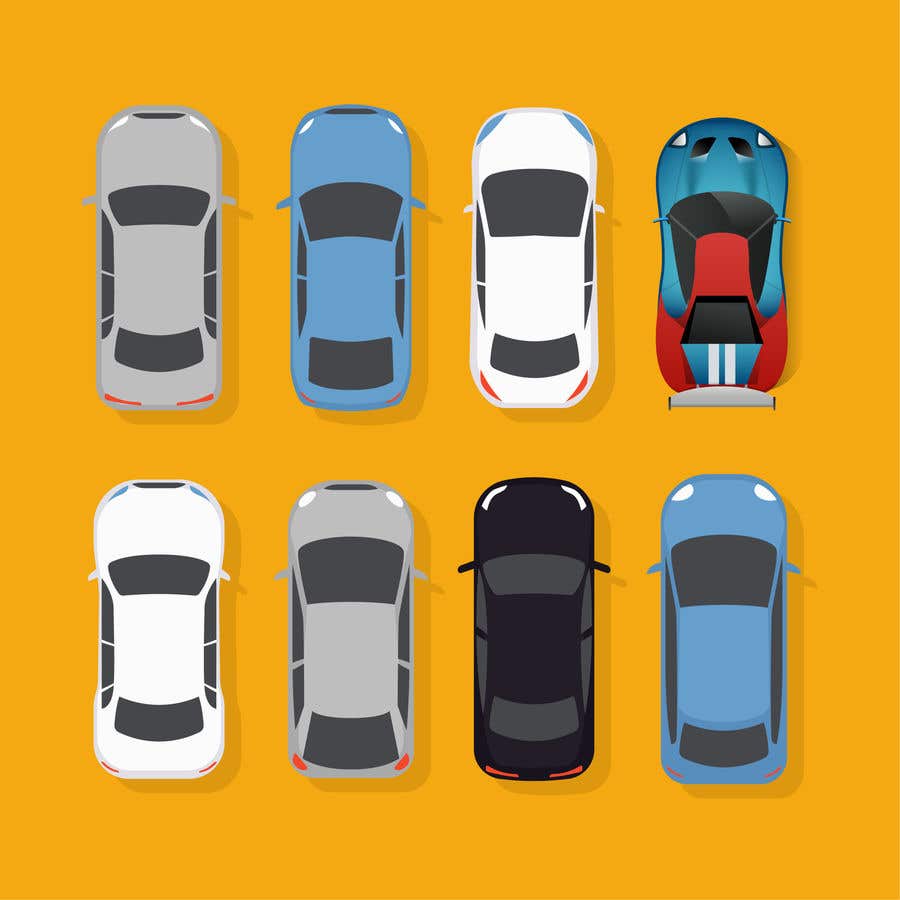 Entry #10 by MacroOriginals for Create/ Design Various Simple Cartoon Car  Images in 2D Bird's Eye View | Freelancer
