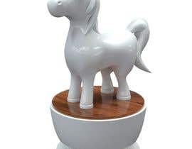 #22 for 3D Illustration - Fun Clean White Porcelain Unicorn Figurine by anto2178