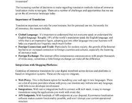 #8 for Writing an article on the topic &quot;How eCommerce Translation Platforms Can Solve Shopping Cart Integration Challenges&quot; av udemepaul
