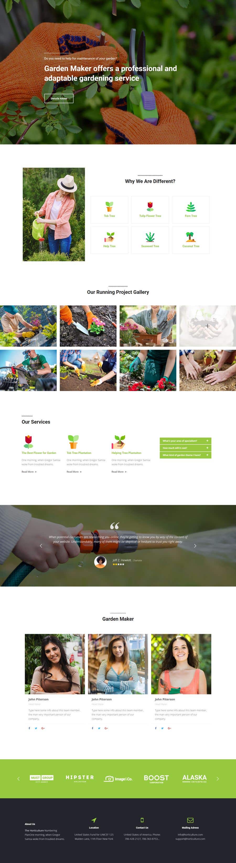 Natečajni vnos #13 za                                                 Residential and Commercial landscape Management company requires website to be built
                                            