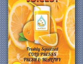 #20 για Clean fresh and bright looking flyer created for cold pressed juices. With a loyalty card buy 10 get the 11th juice free από farukhossain1993
