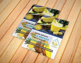 #16 για Clean fresh and bright looking flyer created for cold pressed juices. With a loyalty card buy 10 get the 11th juice free από sobuz5569