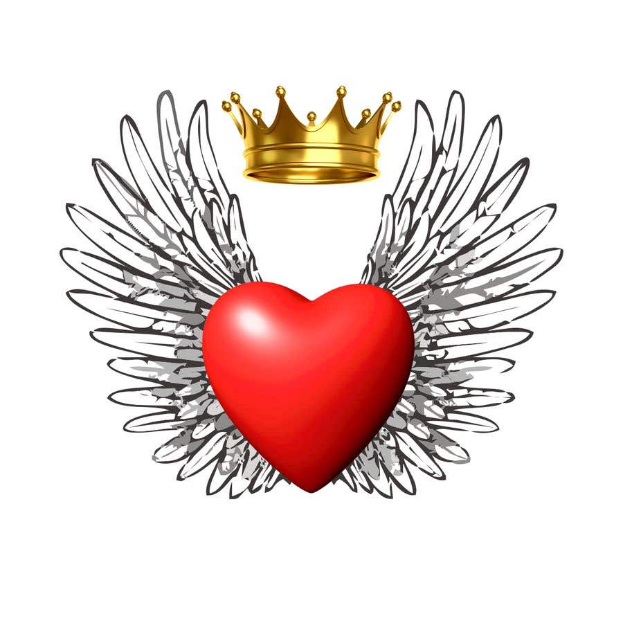 Kilpailutyö #123 kilpailussa                                                 Create a heart with wings and crown Vector Image
                                            