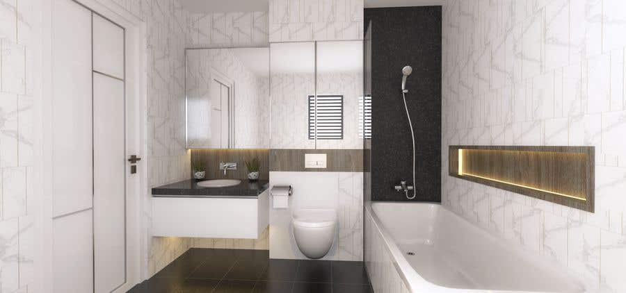 Proposition n°22 du concours                                                 3D model + interior design for bathrooms and bedrooms
                                            