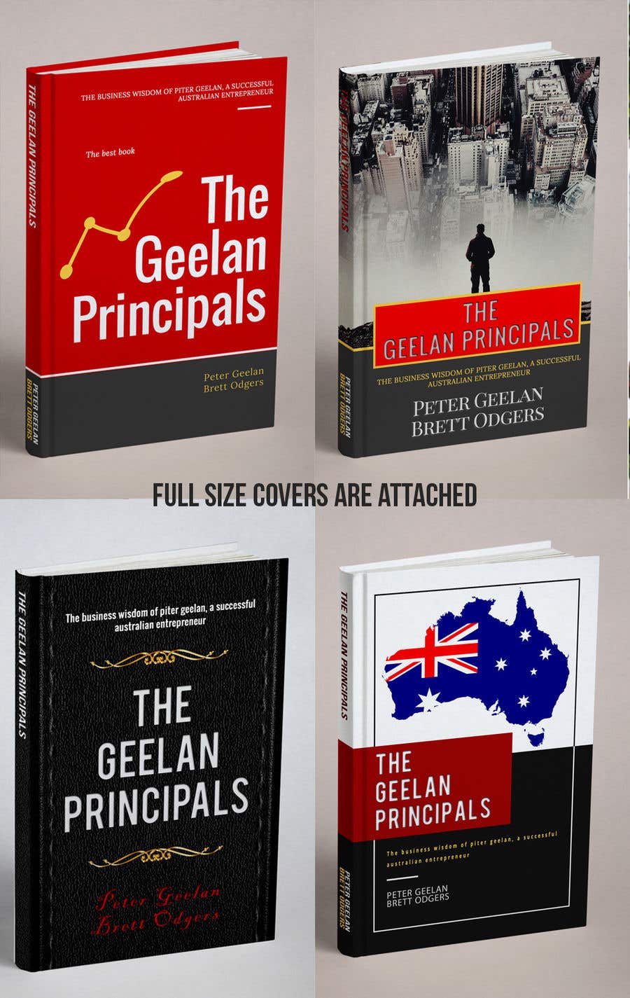 Contest Entry #35 for                                                 The Geelan Principals book cover design [front and back covers]
                                            