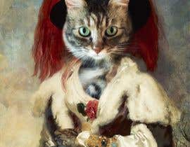 #140 ， Photoshop a cat&#039;s head into a painting 来自 tasrifahamed