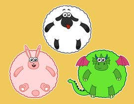 nº 40 pour 3 cartoon animals simple clip art style, big sweet eyes for kids stickers par jasongcorre 