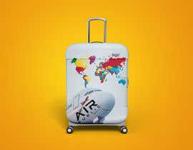 eleganteye4u tarafından Make a design for Suitcase Cover. Bright, colorful map, airplanes, and our logo as a part of design. için no 16
