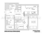 #85 untuk Please take a look on attached floor plan. We are looking for a way to move from 1 to 2 room flat oleh arqfernandezr