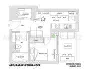 #90 untuk Please take a look on attached floor plan. We are looking for a way to move from 1 to 2 room flat oleh arqfernandezr