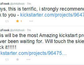 nº 2 pour Write Tweets to promote our Kickstarter campaign par GhostFreek 