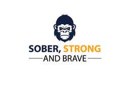 #11 pentru A logo involving a gorilla. With the meaning  of growing, overpowering and overcoming hardship and saying the words: sober, strong, and brave. de către hosenmunna46