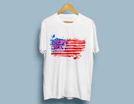 #92 for T-Shirt Design &quot;US Flag with Bleeding Hearts - Brushed Painted&quot; by SALESFORCE76