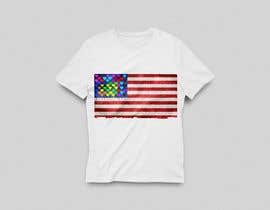 #127 for T-Shirt Design &quot;US Flag with Bleeding Hearts - Brushed Painted&quot; by AtefSarsour