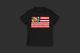 Imej kecil Penyertaan Peraduan #212 untuk                                                     T-Shirt Design "US Flag with Bleeding Hearts - Brushed Painted"
                                                