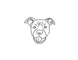 #4 para Caricature of a dog&#039;s face in a vector image with black lines only por AnimashMondal