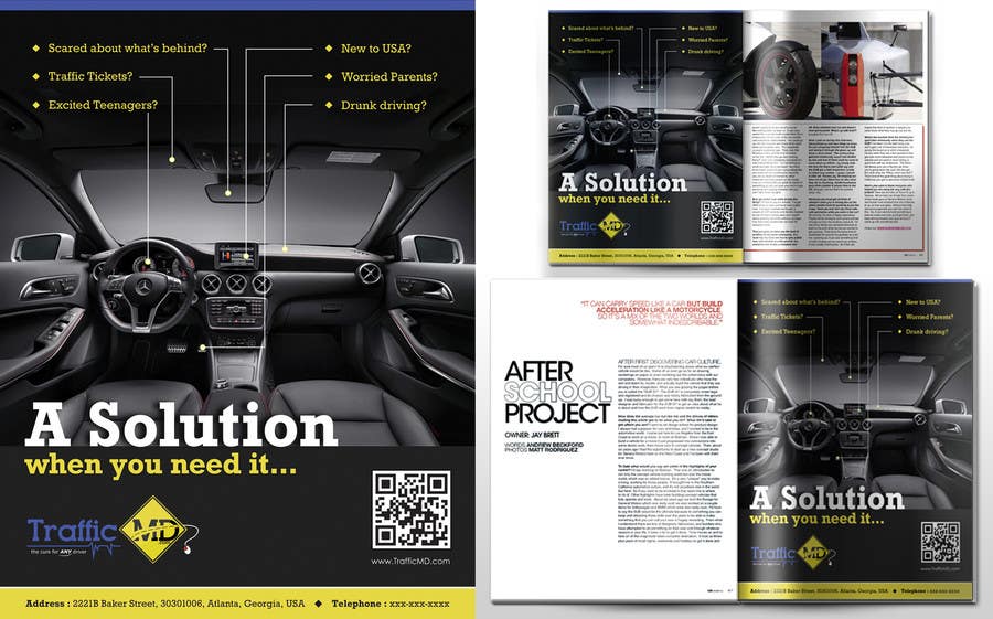 Penyertaan Peraduan #8 untuk                                                 Advertisement Design for TrafficMD.com Magazine Ad - Full Page Color
                                            