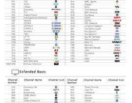 Nro 52 kilpailuun Channel Lineup Guide käyttäjältä mdshahinbabu