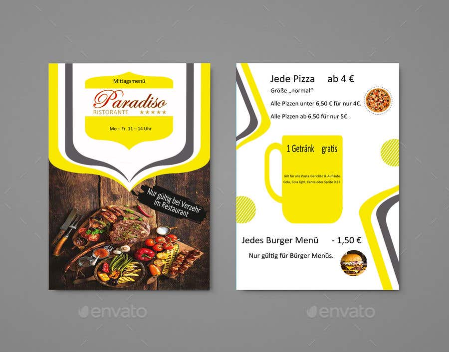 Contest Entry #19 for                                                 Design a beautiful onepager menu for a restaurant
                                            