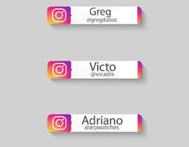 #50 for Name and Instagram Logo for Youtube Nametag by poranmia2222