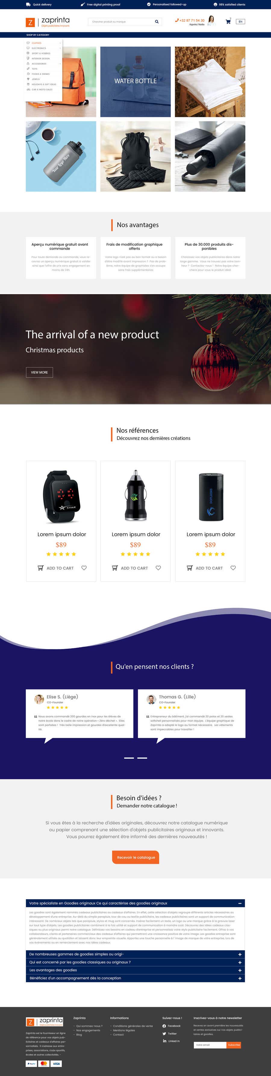 Contest Entry #14 for                                                 E-commerce homepage webdesign
                                            