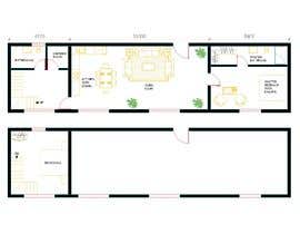 #10 para Plan drawing for 3 room house de ssquaredesign