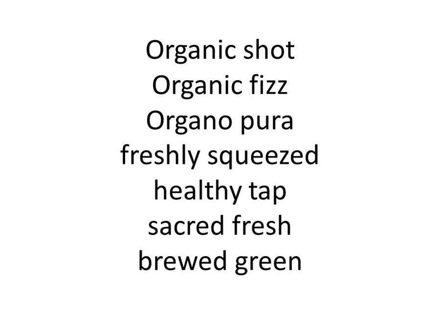 Penyertaan Peraduan #174 untuk                                                 Need a brand name for 100% Organic Juice
                                            
