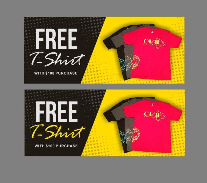 Konkurrenceindlæg #108 for                                                 Free T-Shirt banner
                                            