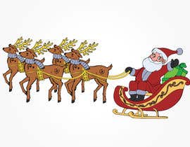 #19 za Semi realistic drawing needed | Drawing of santa with reindeer sleigh od ashfaqadil54