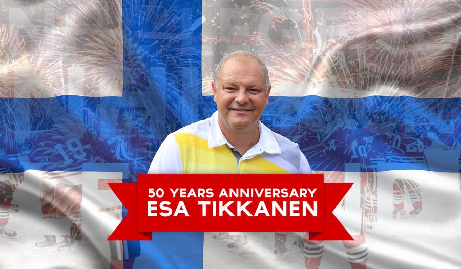 Penyertaan Peraduan #13 untuk                                                 Suunnittele esite for NHL star Esa Tikkanen
                                            