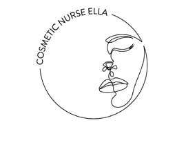 #23 for I need a fine line drawing of a female’s face inside a fine black circle. I want the words “Cosmetic Nurse Ella” in the upper left hand corner in a fine line font like in the example. af ALLSTARGRAPHICS