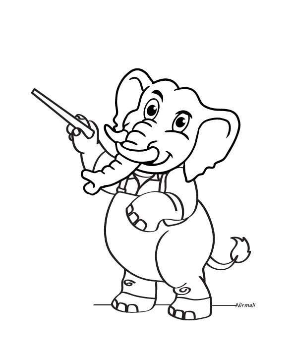Intrarea #15 pentru concursul „                                                Draw a cartoon elephant.
                                            ”