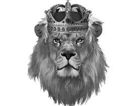 #97 pёr Illustration for men&#039;s T-shirt - Lion with Crown nga Alfridoo